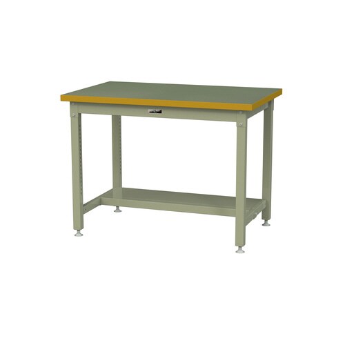 作業台固定式SSRH−1275T−GG半面棚付塩ビ