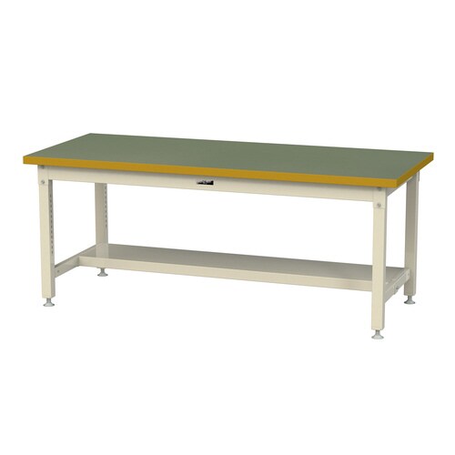 作業台固定式 SSR−1875T−GI半面棚付塩ビ