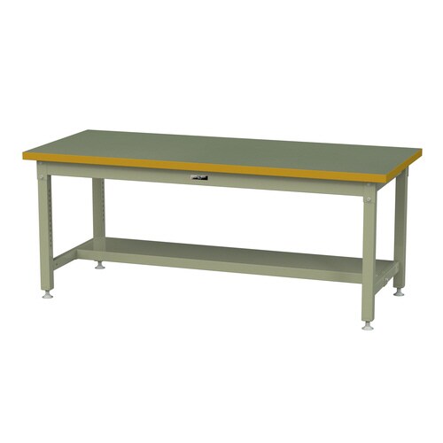 作業台固定式 SSR−1875T−GG半面棚付塩ビ