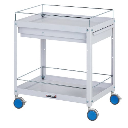 色彩ワゴン2段CWCFC−2−BL引出コボレ止