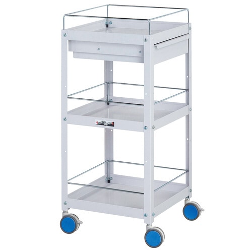 色彩ワゴン3段CWCLFC−3−BL引出コボレ止