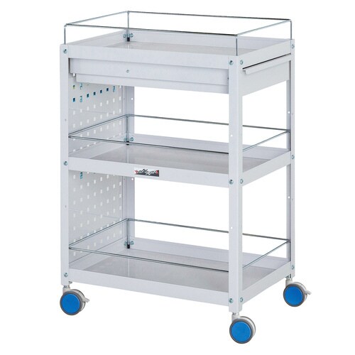 色彩ワゴン3段CWCPFC3BL引出コボレ止パネル