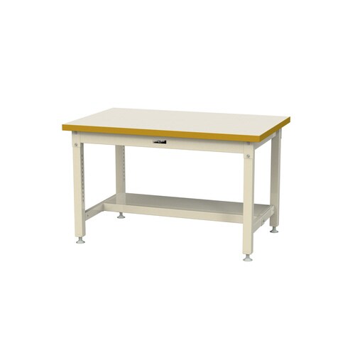 作業台固定SSM−1275T−II半面棚付メラミン