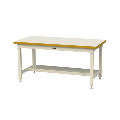 作業台固定SSM−1575T−II半面棚付メラミン