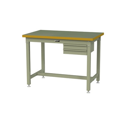 作業台2段引出SSRH1275GG+S2G塩ビ