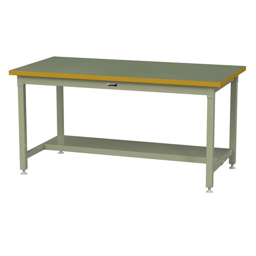 作業台固定式SSRH−1890T−GG半面棚付塩ビ