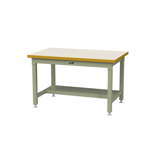 作業台固定SSM−1275T−IG半面棚付メラミン
