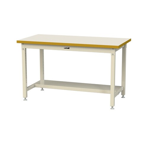 作業台固定式SSMH1575TII半面棚付メラミン