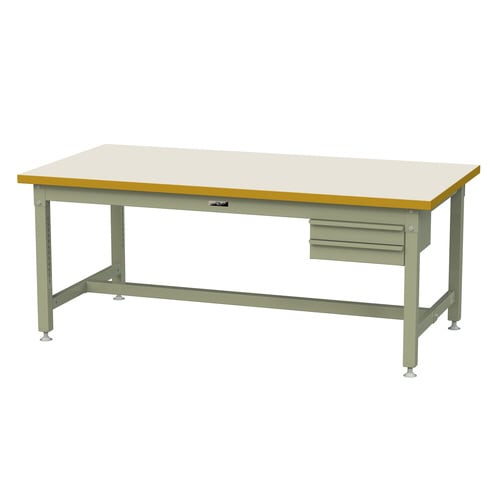 作業台2段引出SSM1890IG+S2Gメラミン