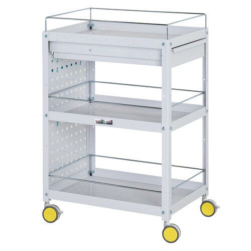 色彩ワゴン3段CWCPFC3YE引出コボレ止パネル