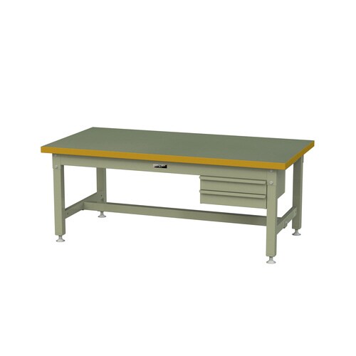 作業台2段引出SSRL1575GG+S2G塩ビ