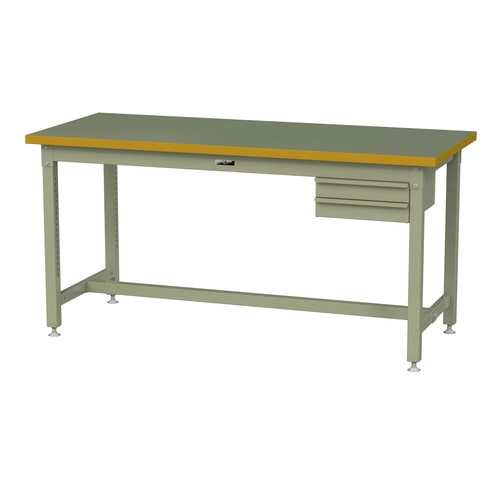 作業台2段引出SSRH1875GG+S2G塩ビ