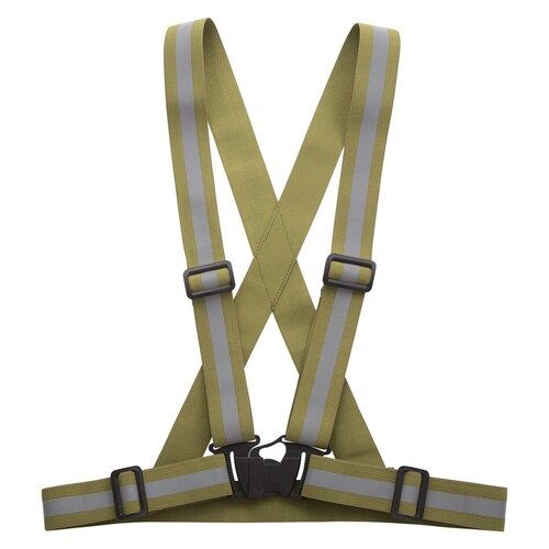 ストレッチ安全ベスト カーキ