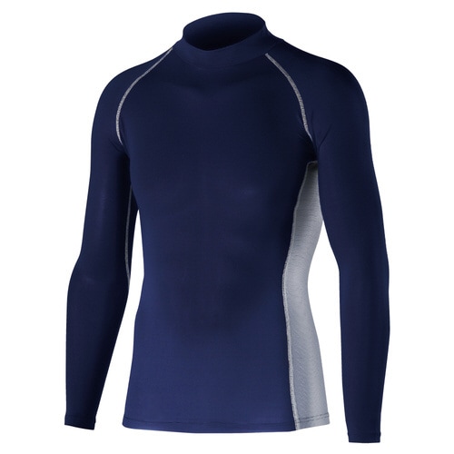 冷感・消臭 パワーストレッチ 長袖ハイネックシャツ