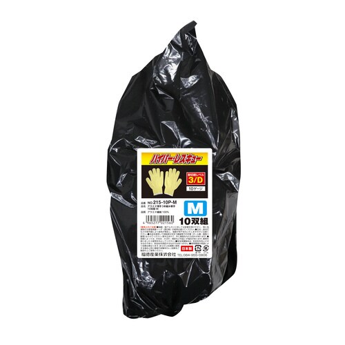#215−10P M アラミド薄手3本編10双組