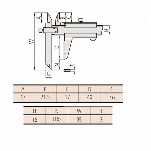 オフセットノギス (536−101)
