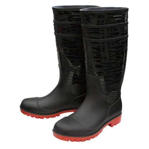 SZ−640 迷彩耐油底安全長靴 ロング ブラック