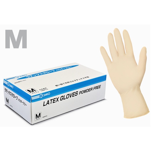 ラテックスグローブパウダーフリー