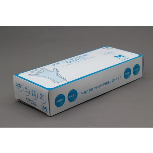 エクセレントポリエチレン手袋 PE−400 Mサイ