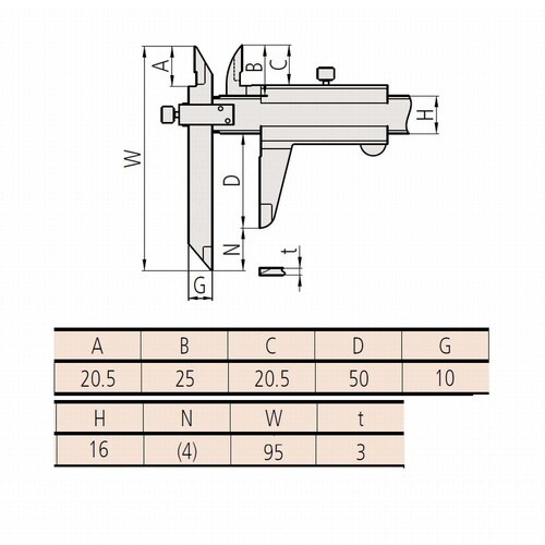 オフセットノギス (536−102)