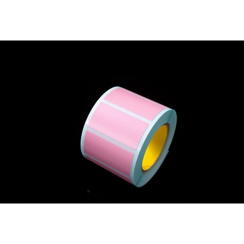 パステルカラーラベル ロールタイプ ピンク