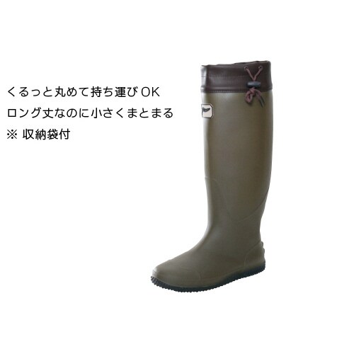 PVCポータブルブーツ フラット底 Lサイズ カ