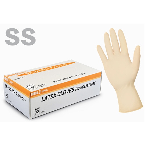 ラテックスグローブパウダーフリー