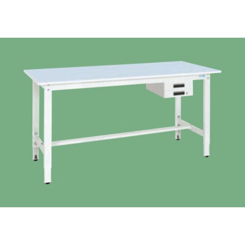 高さ調整作業台(抗ウイルス天板・キャビネット付)