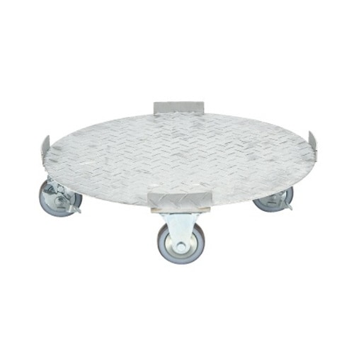 ステンレス円形ドラム台車(フラットタイプ)