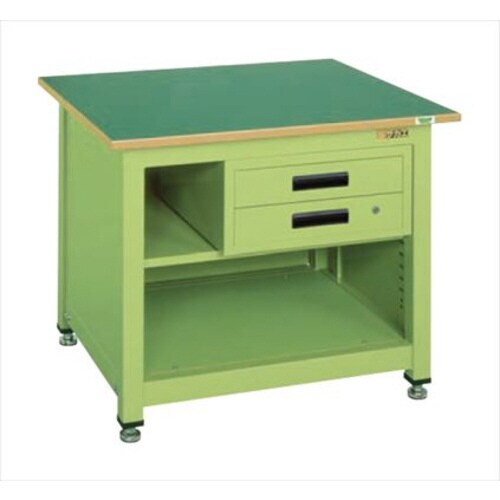 一人用作業台KTタイプ(キャビネット・中棚付)