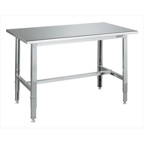 ステンレス高さ調整作業台(天板R付・SUS430)