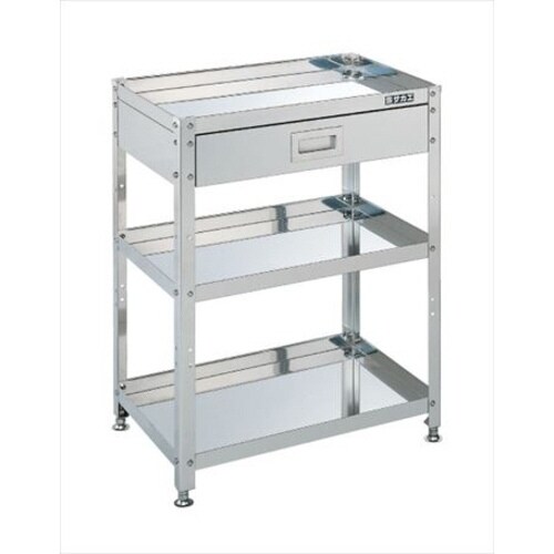 ステンレススペシャルワゴン(固定式・引出し付)