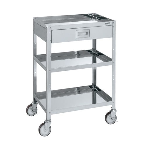 ステンレススペシャルワゴン(引出し付)