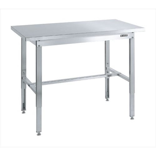 ステンレス高さ調整作業台(ステンレスカブセ天板)