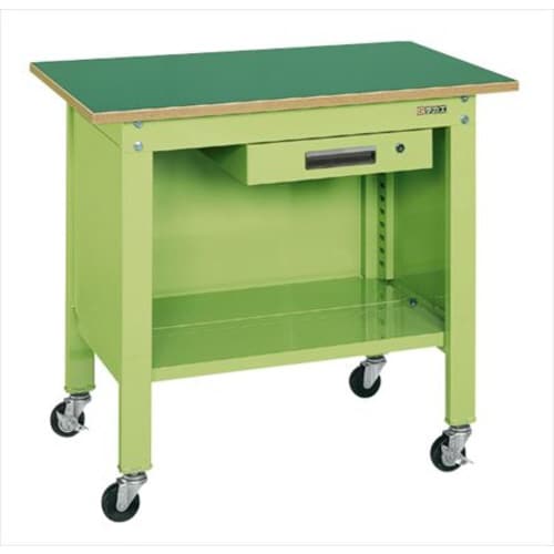 一人用作業台(軽量移動式・キャビネット付)
