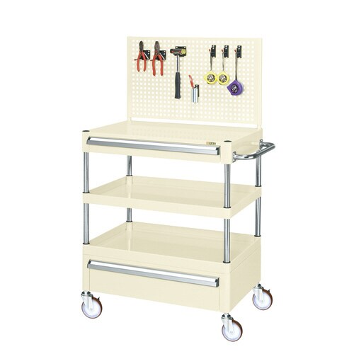 CSパールワゴン(引出し・上部パンチングパネル付)