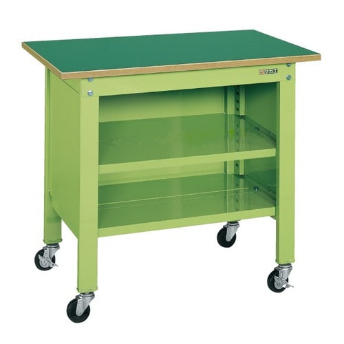 一人用作業台CPBタイプ(軽量移動式・中棚付)