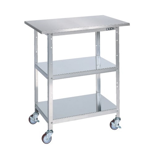 ステンレス一人用作業台(移動式・SUS304)