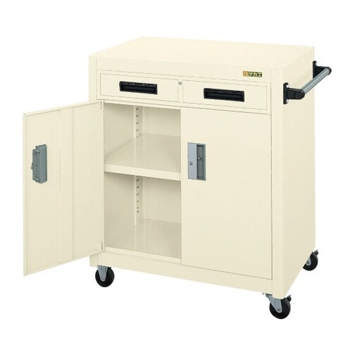 パネルワゴン(天板フラット・引出し・扉付)