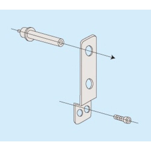 ステンレス(ラック/保管庫) 固定金具(壁タイプ)