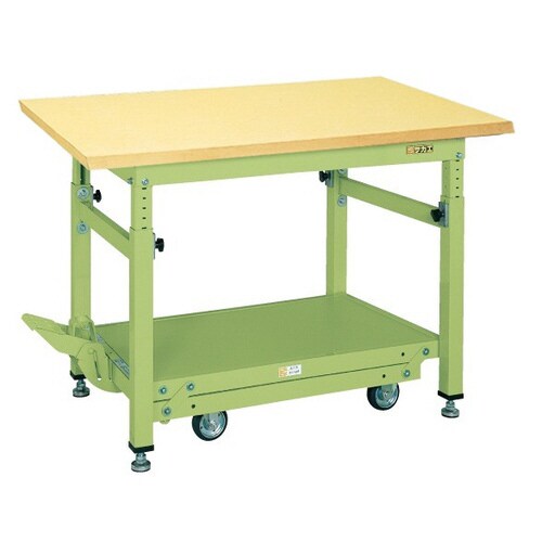 重量作業台TKWタイプ(ペダル昇降移動式)