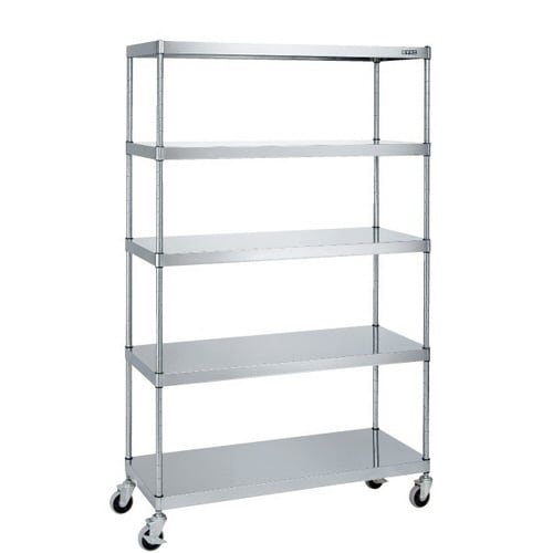 ステンレスニューパールラックワゴン(移動式)