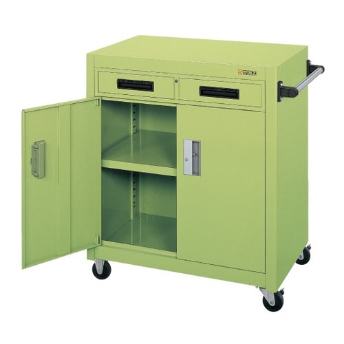 パネルワゴン(天板フラット・引出し・扉付)