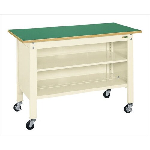 一人用作業台CPBタイプ(軽量移動式・中棚付)