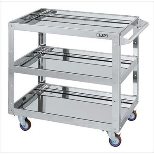 ステンレスCSスーパーワゴン(自在4)