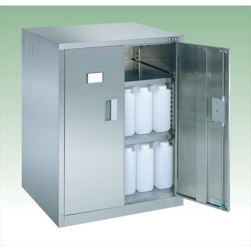 ステンレス薬品保管庫(両開き戸タイプ)