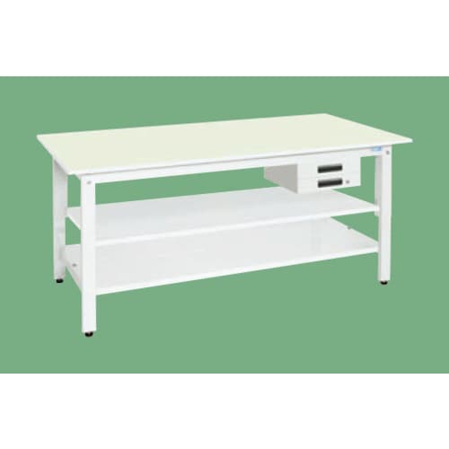 軽量作業台(抗菌・抗ウイルス天板・中棚中板付)