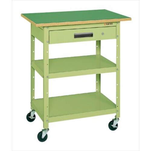 一人用作業台(軽量移動式・キャビネット付)