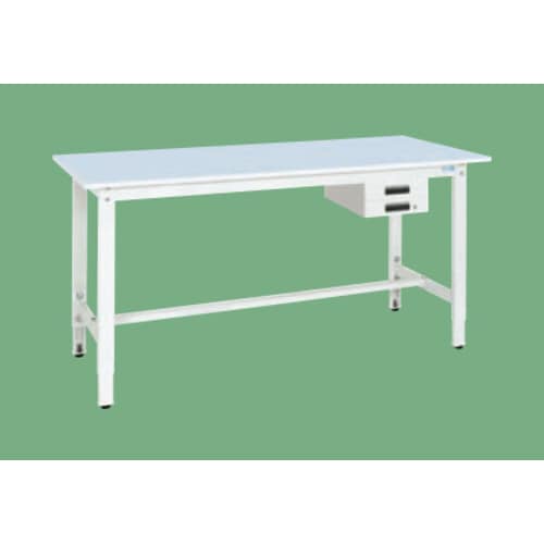 高さ調整作業台(抗ウイルス天板・キャビネット付)