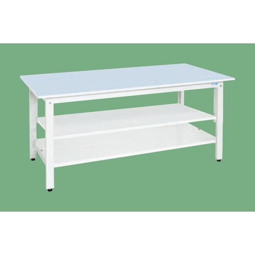 軽量作業台(抗菌・抗ウイルス天板・中棚中板付)